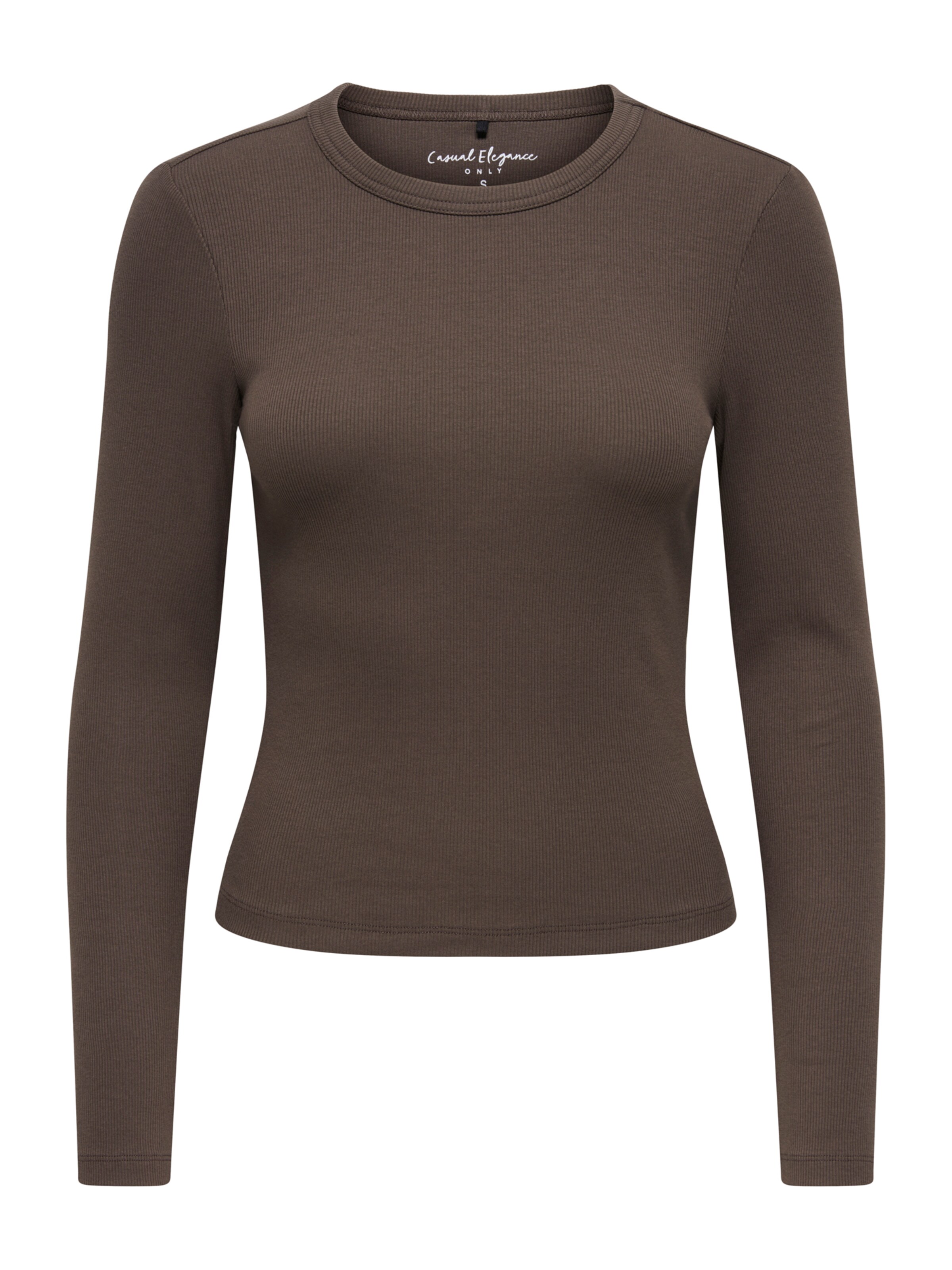 ONLY Shirt 'ONLVAL' in Braun: Vorderseite