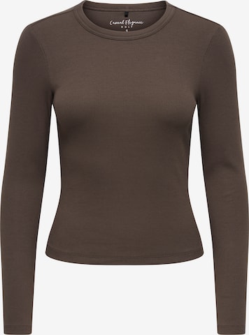 ONLY Shirt 'ONLVAL' in Braun: Vorderseite