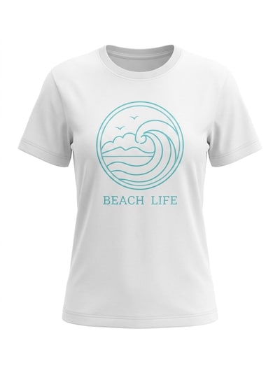 LEAFLETIC Shirts 'Leafletic Women’s T-Shirt' i S i hvid, Produktvisning