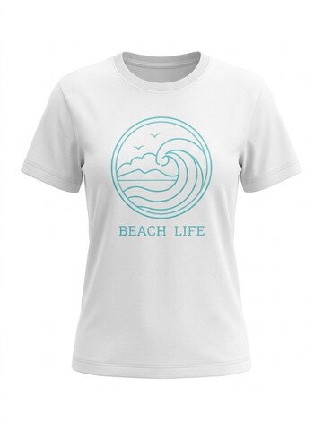 LEAFLETIC Shirts 'Leafletic Women’s T-Shirt' i hvid: forside