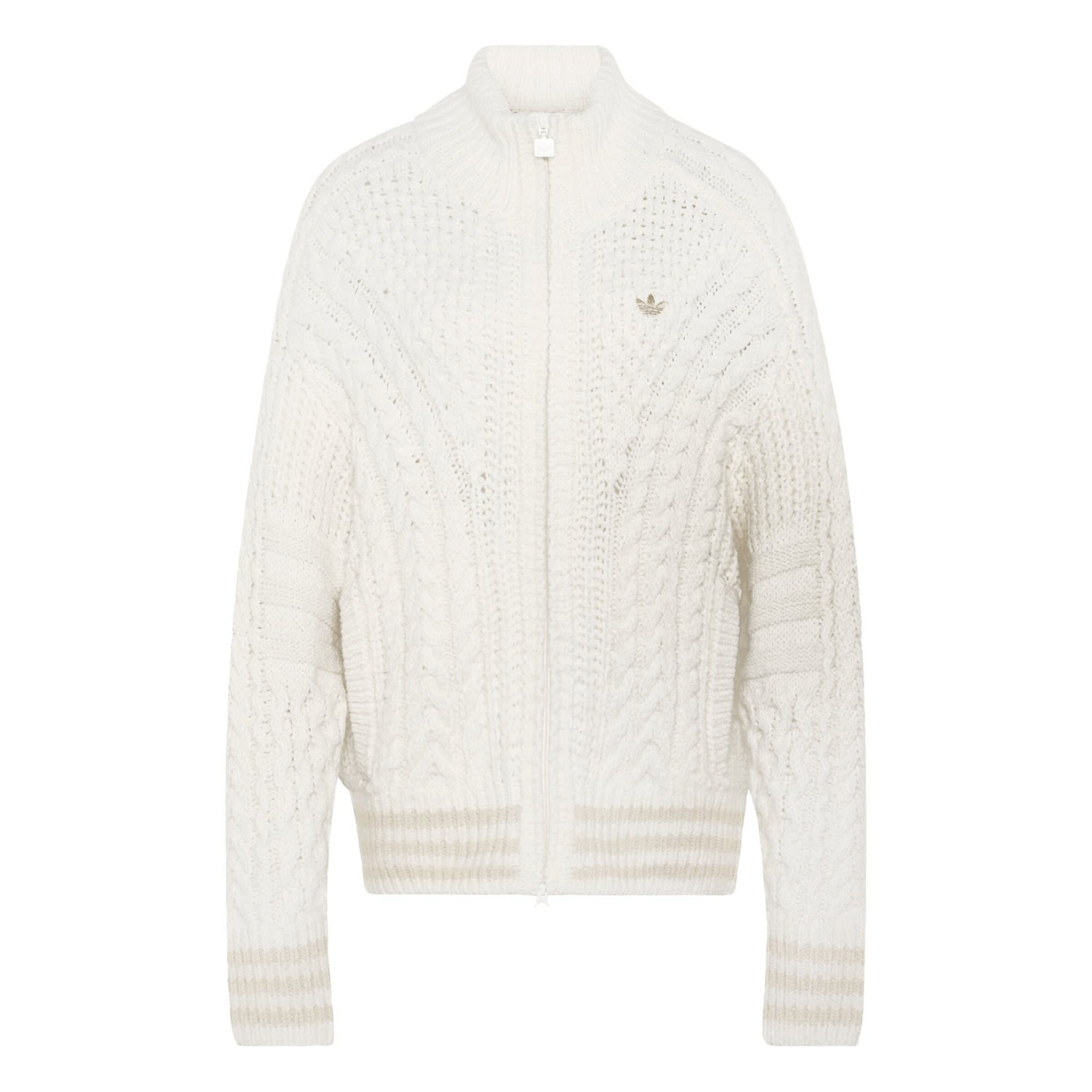 ADIDAS ORIGINALS - Casaco de malha 'Firebird' em branco: frente
