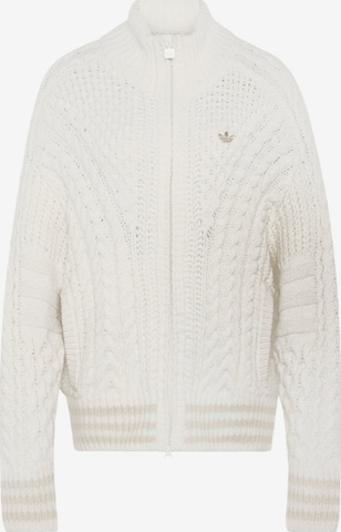 Geacă tricotată 'Firebird' de la ADIDAS ORIGINALS pe alb: față