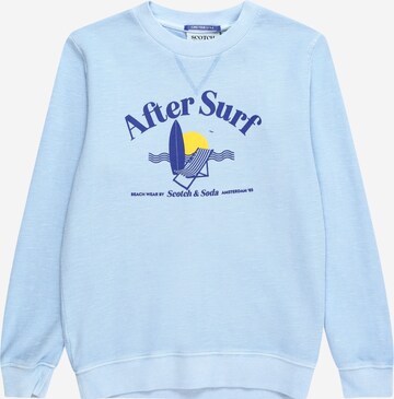 SCOTCH & SODA Sweatshirt in Blauw: voorkant