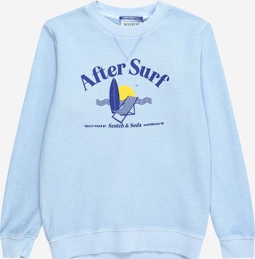 SCOTCH & SODA Sweatshirt i blå: framsida