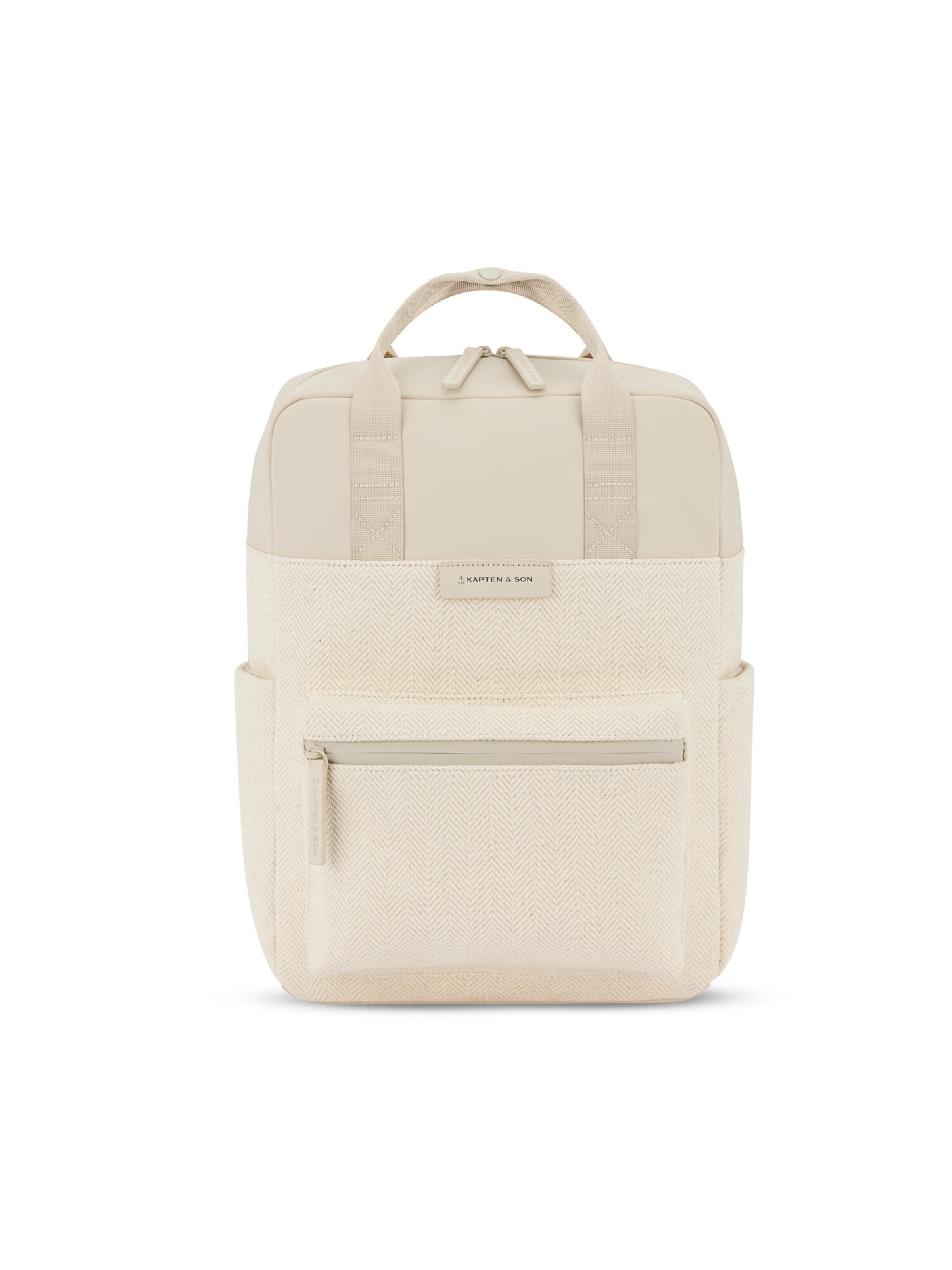 Kapten & Son Reppu 'Bergen Pro' värissä beige: etupuoli