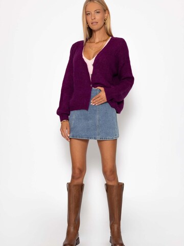 SASSYCLASSY Oversized Cardigan in Purple
