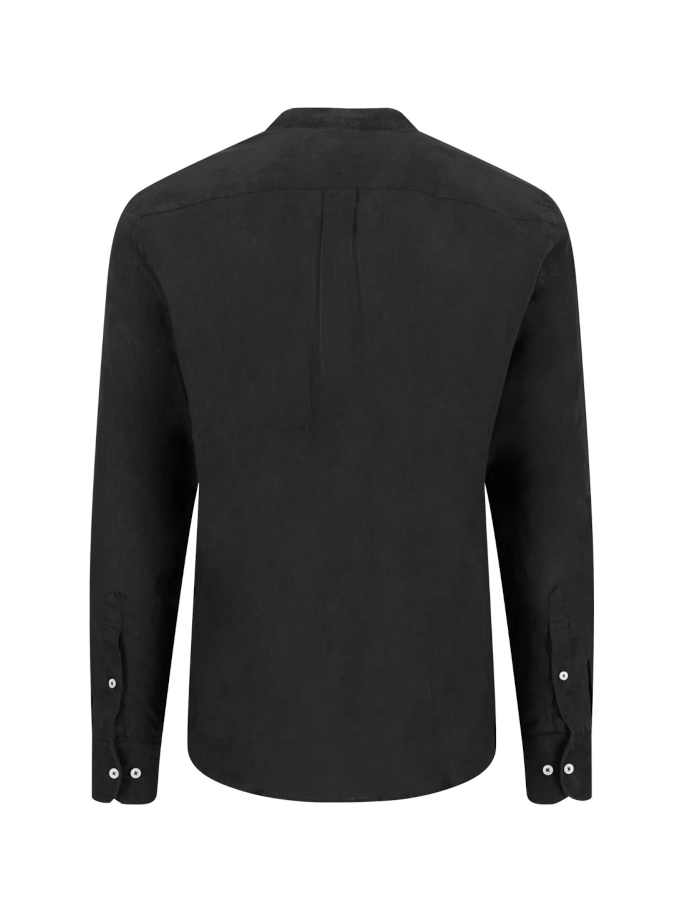 Fynch Hatton Regular fit Button Up Shirt in Black