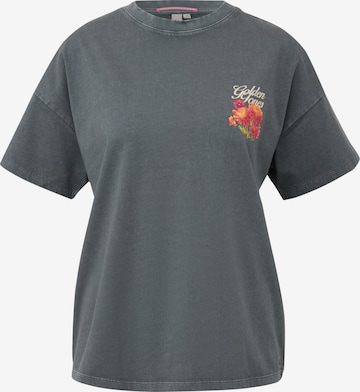 T-shirt QS en gris : devant