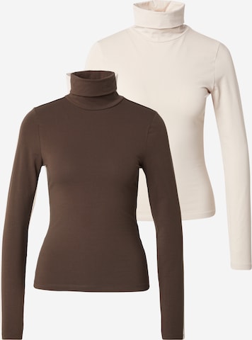 T-shirt 'Martha' ABOUT YOU en marron : devant