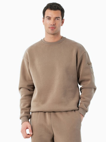Organication Sweatshirt in Brown: front