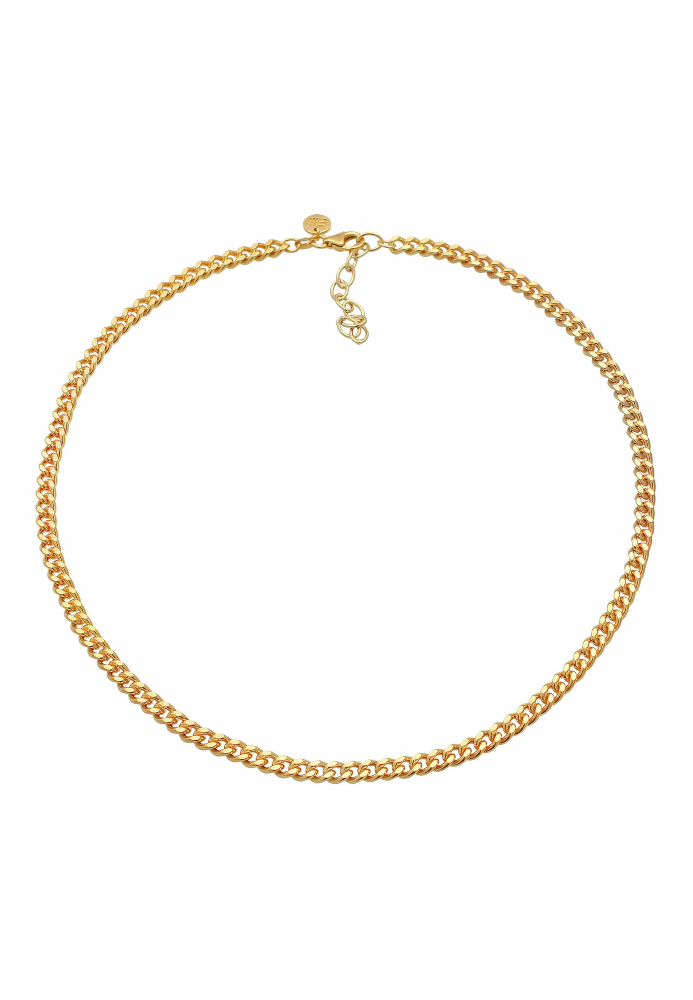 ELLI PREMIUM Halskette Basic Kette, Choker in Gold
