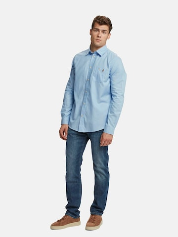 MCS Regular Fit Businesspaita 'Brandon' värissä sininen