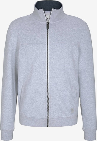 TOM TAILOR Sweatjacke in Grau: Vorderseite
