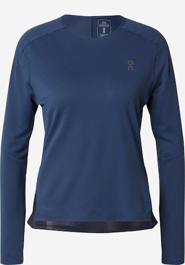 On T-shirt fonctionnel en bleu marine / bleu foncé / gris, Vue avec produit