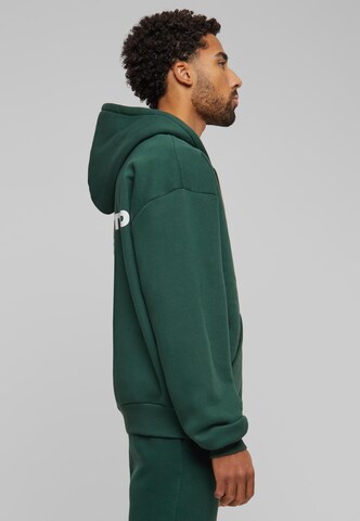 Prohibited Zip-Up Hoodie in Green