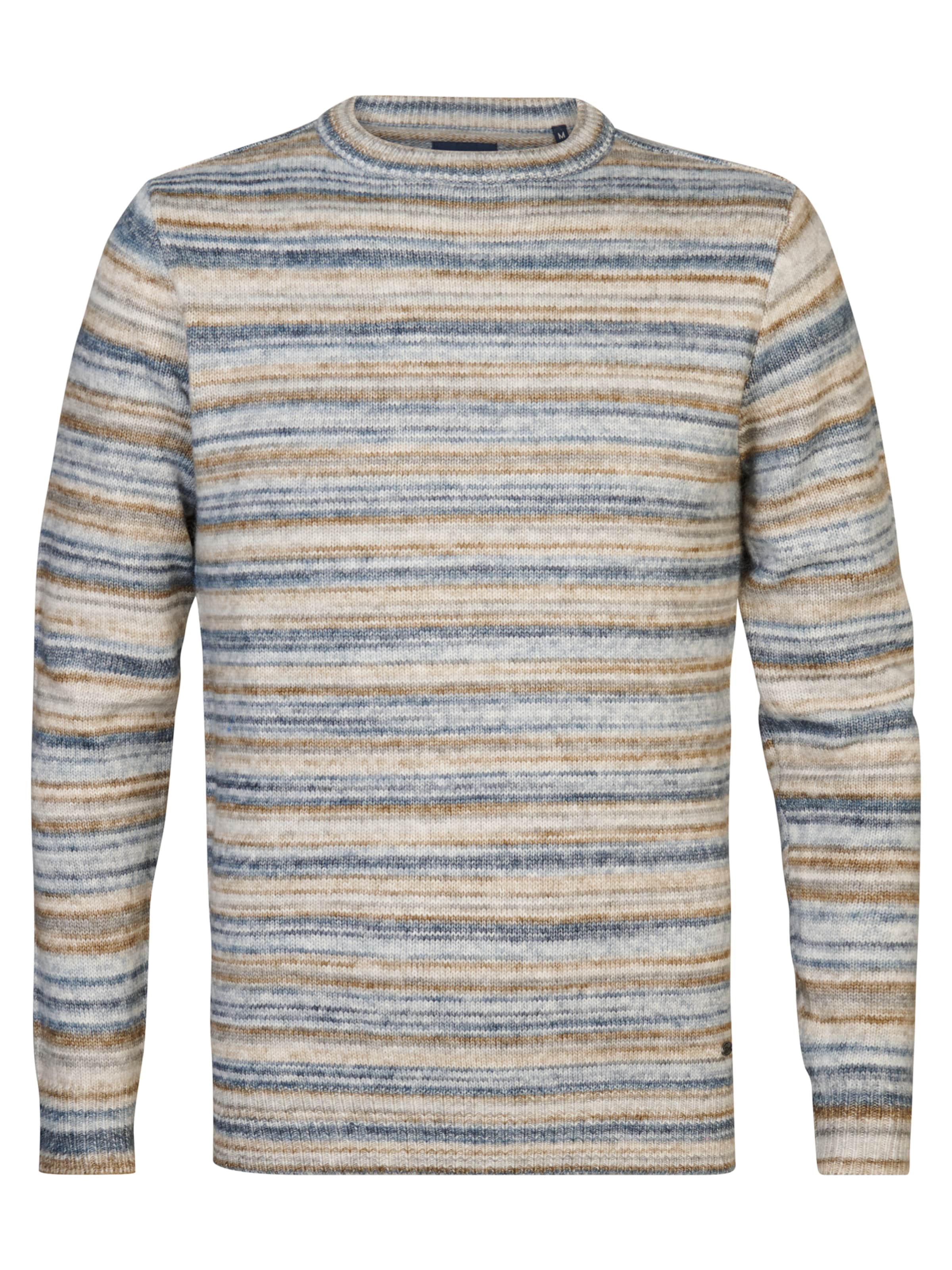 Petrol Industries Sveter 'Copper' - Modrá: predná strana