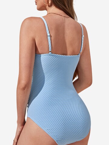 Magicshe Bralette Swimsuit 'Maternity Badeanzug' in Blue