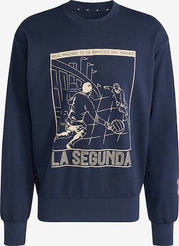 ADIDAS PERFORMANCE Sports sweatshirt 'Real Madrid Heritage' in Blue: front