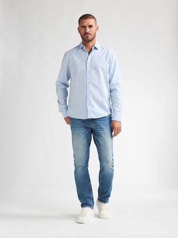 Petrol Industries Regular Fit Hemd 'Canyonero' in Blau