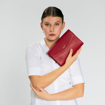 Lazarotti Clutch 'Bologna' in Rood: voorkant