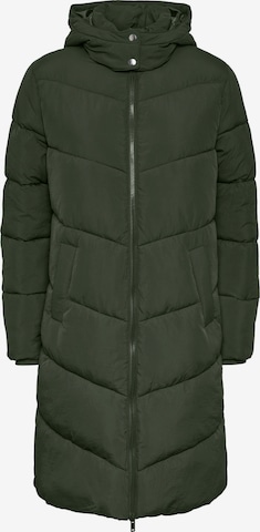 Cappotto invernale 'Jamilla' di PIECES in verde: frontale