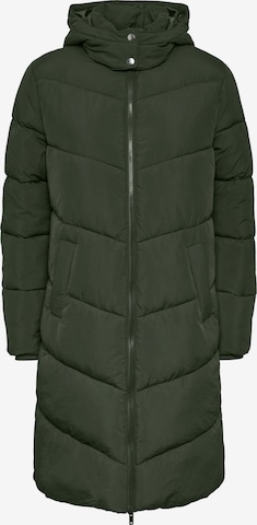 PIECES Zimní kabát 'Jamilla' – zelená: přední strana