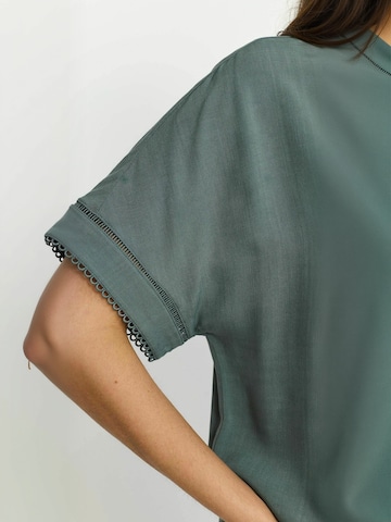 T-shirt ' SRLima ' Soft Rebels en vert : sur le côté