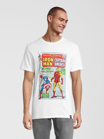 Recovered Shirt 'Marvel Tales o Suspense' in Wit: voorkant