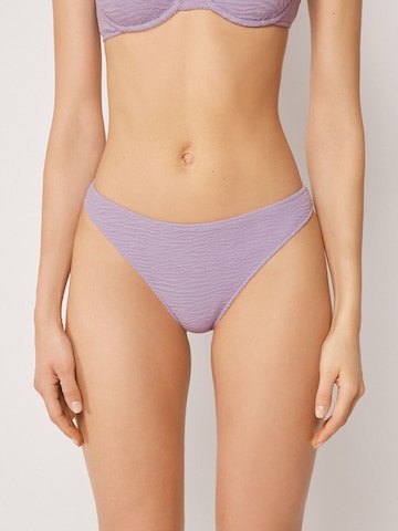 CALZEDONIA Bikini Bottoms 'Crinkle Waves' in Purple: front