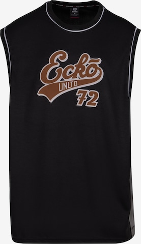 Ecko Unlimited Shirt ' BBall ' in Zwart: voorkant