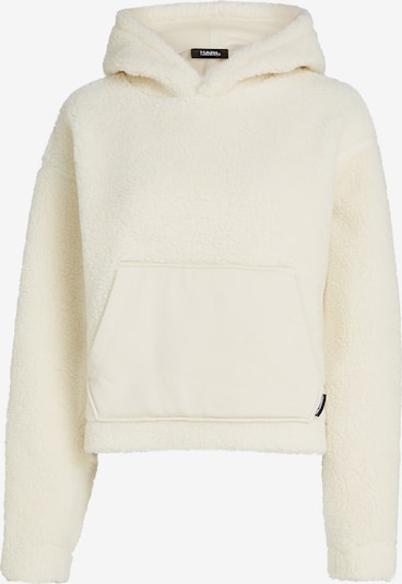 Karl Lagerfeld Μπλούζα φούτερ 'Teddy' σε λευκό, Άποψη προϊόντος