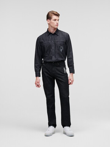 Karl Lagerfeld regular Jeans 'Ikonik 2.0' i sort