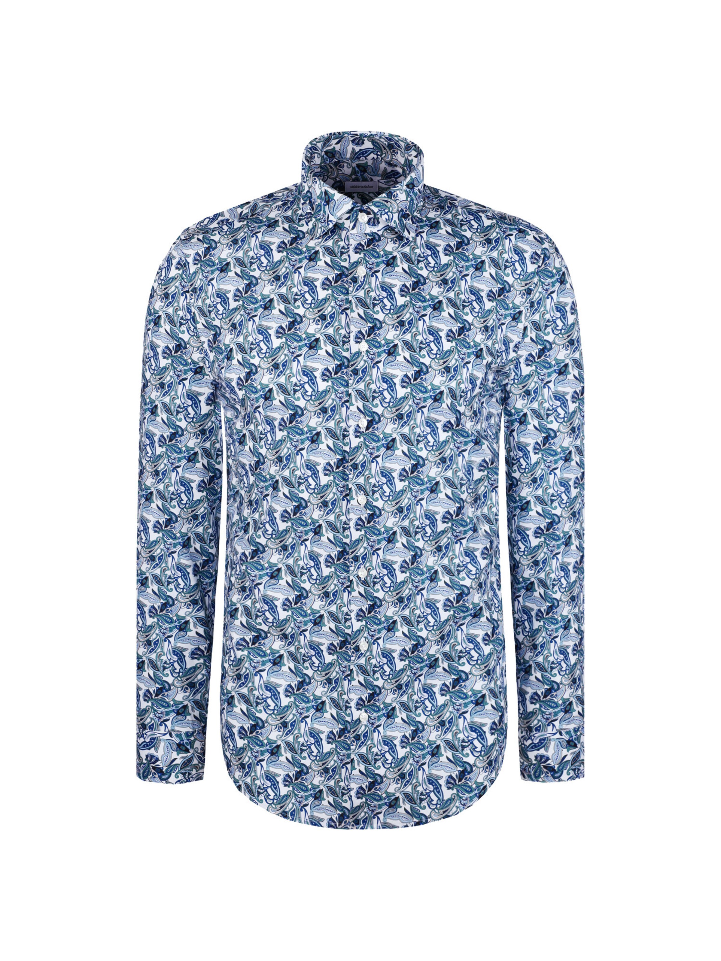 Coupe regular Chemise business SEIDENSTICKER en bleu : devant