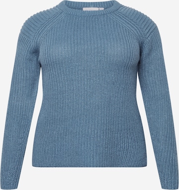 ONLY Carmakoma Sweater 'Elyssa' in Blue: front