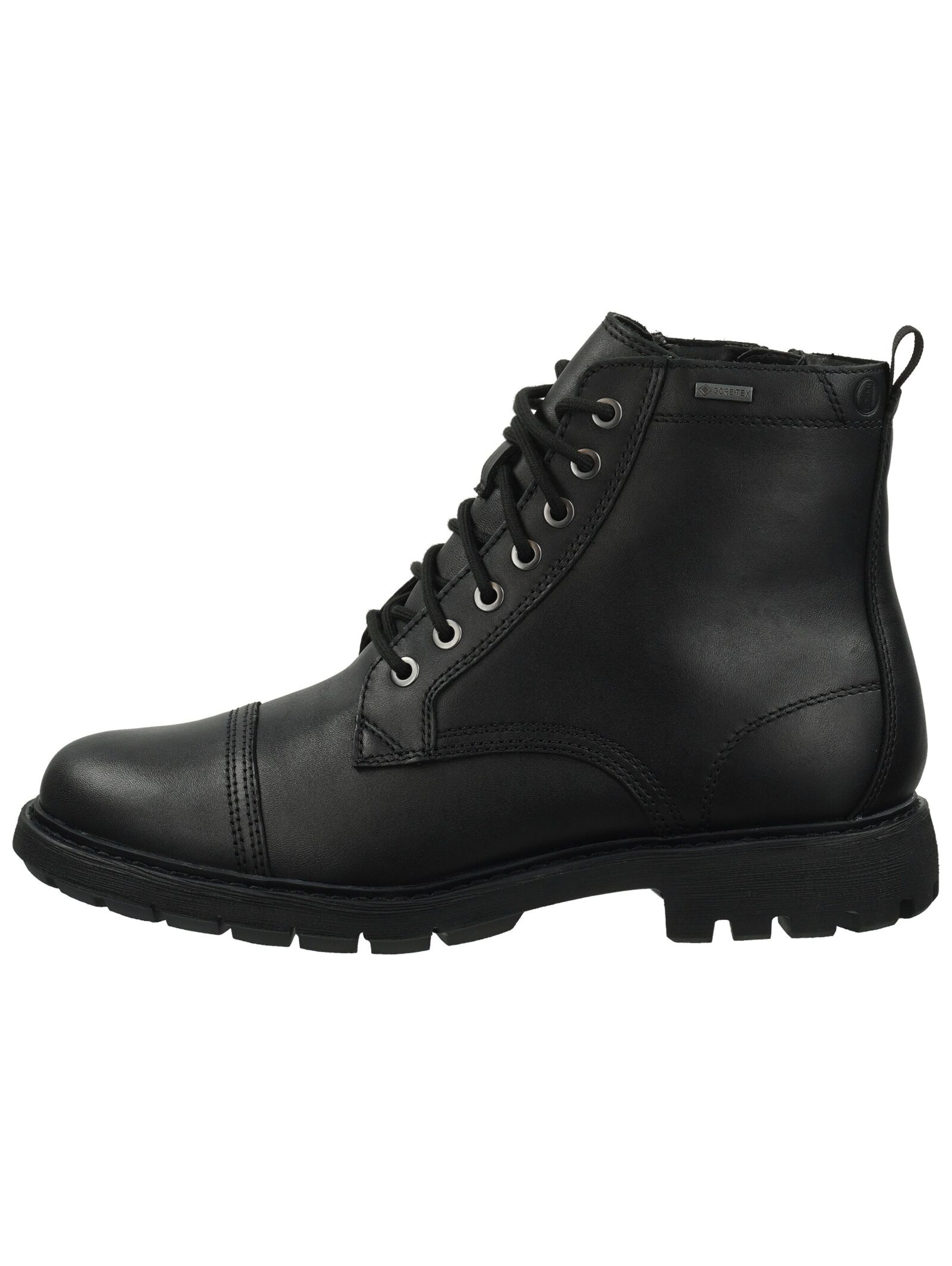 CLARKS Veterlaarzen 'Batcombe Cap' in Zwart