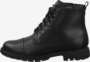CLARKS Lace-Up Boots 'Batcombe Cap' in Black