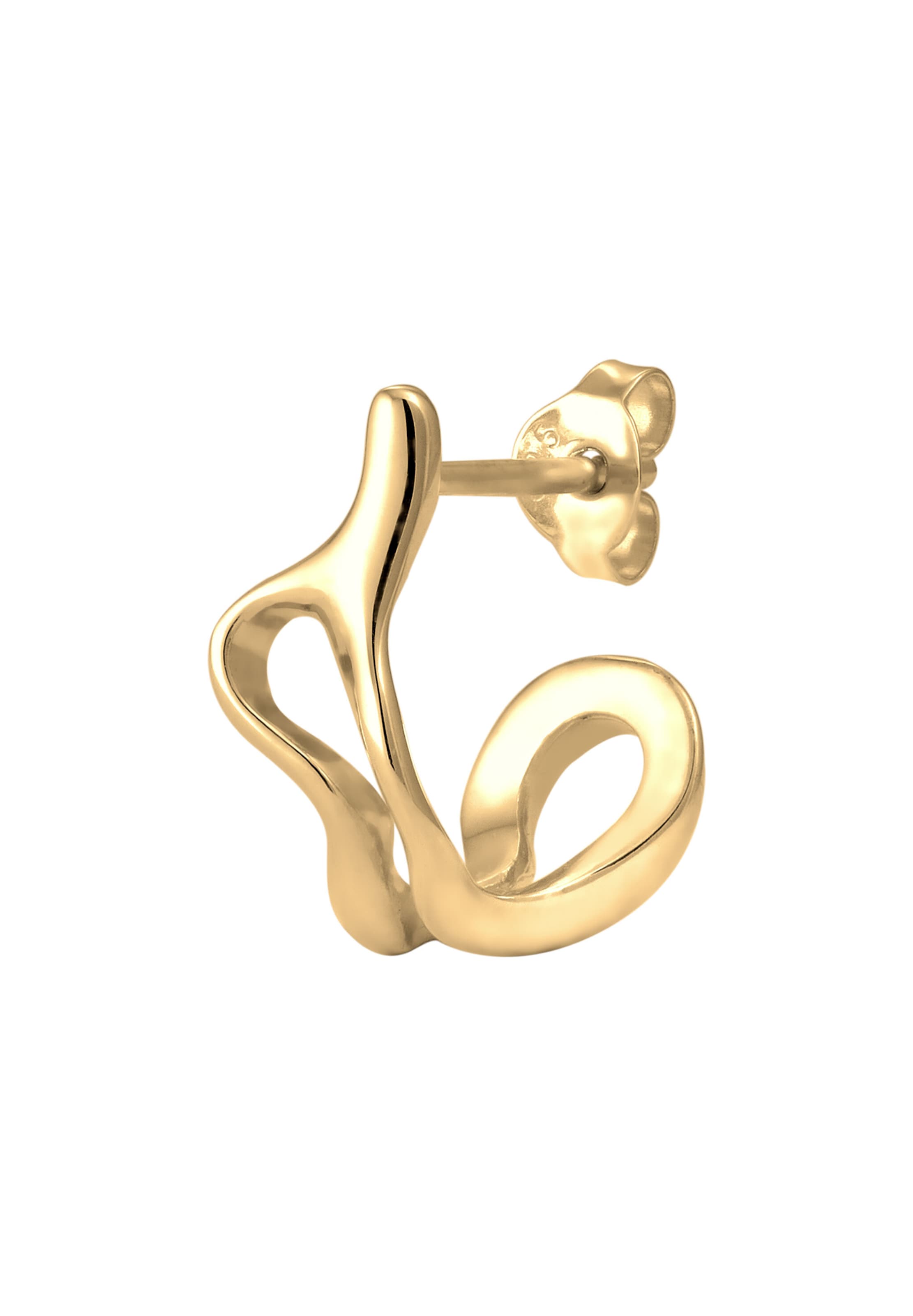 KUZZOI Ohrringe in Gold: Vorderseite