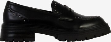 The Divine Factory Slipper in Schwarz: Vorderseite