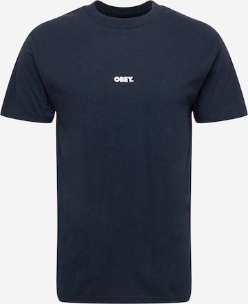 Obey Shirt in Blauw: voorkant