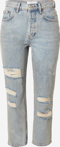 Jean 'Editor' TOPSHOP en bleu : devant