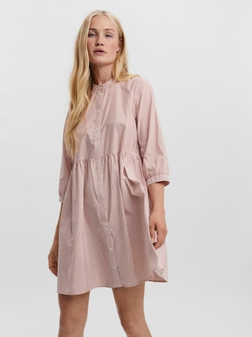 VERO MODA - Vestido camisero en marrón