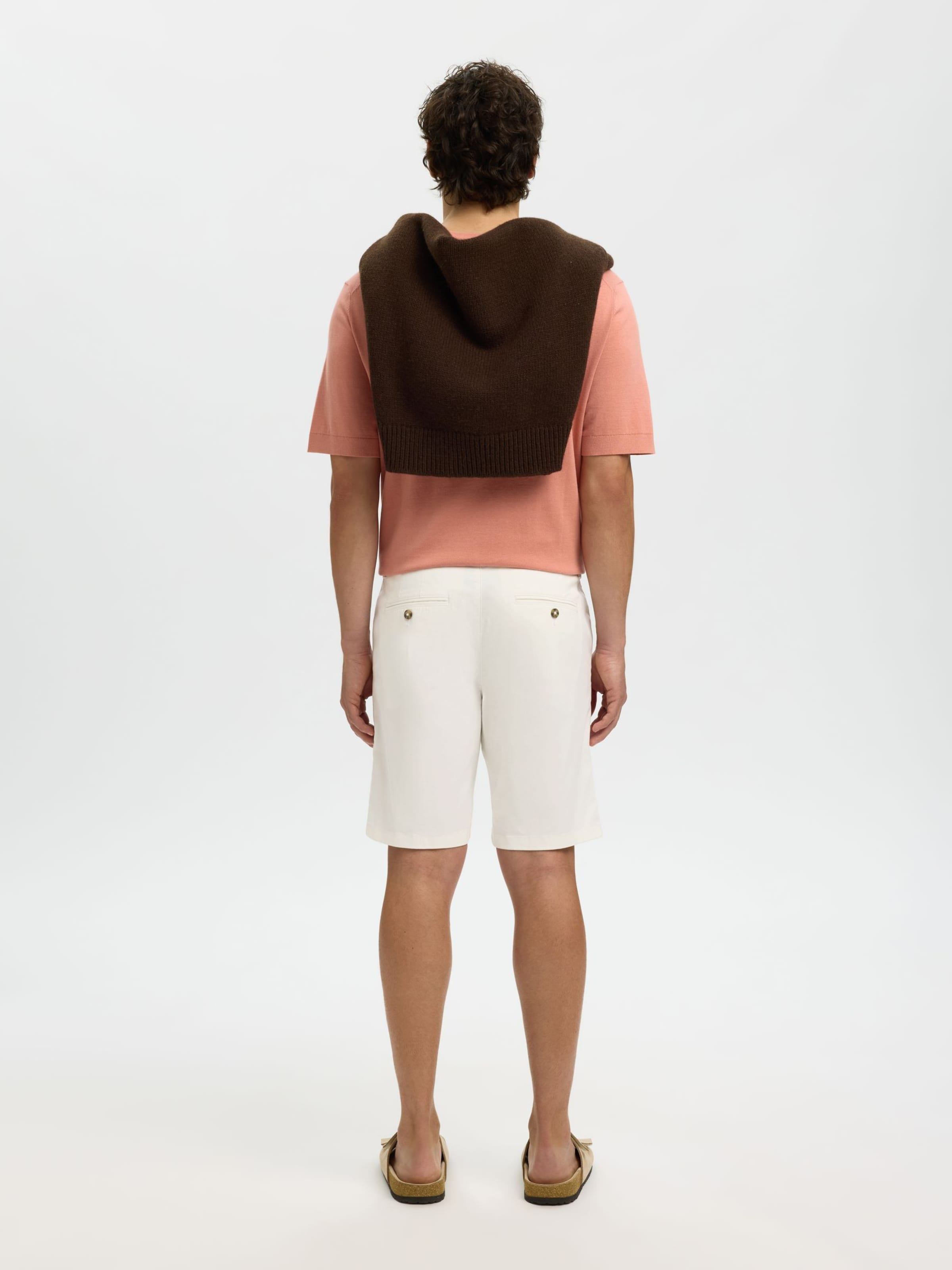 SELECTED Slimfit Shorts 'SLHMiles' in Weiß