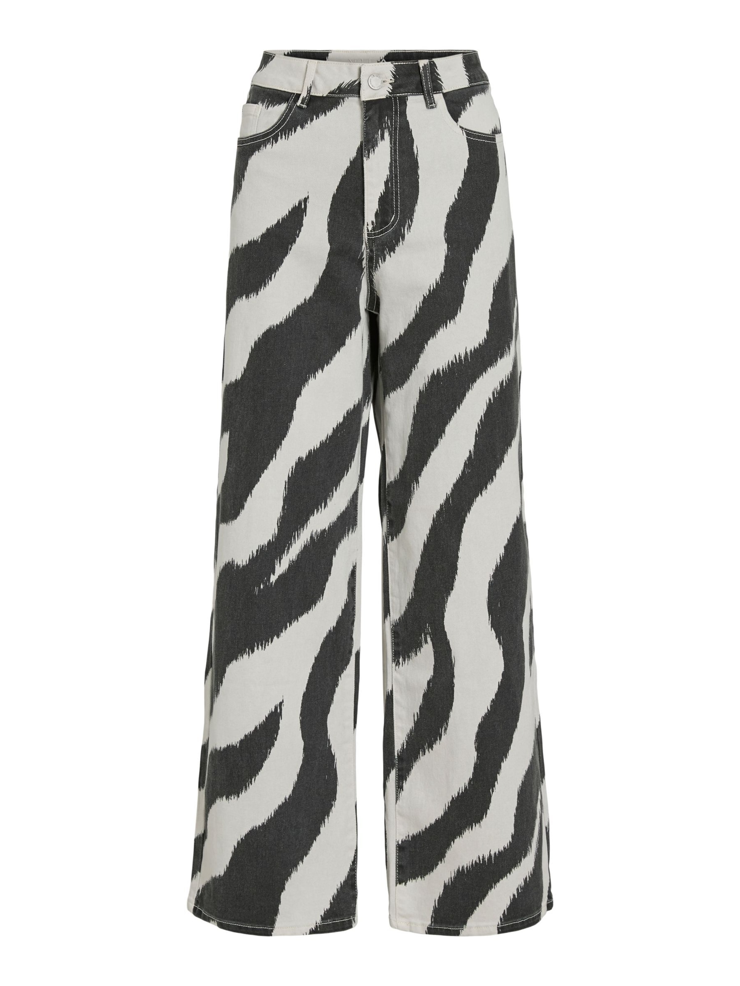 VILA Regular Jeans 'FREYA' in Zwart: voorkant