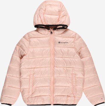 Champion Authentic Athletic Apparel Winter Jacket in Pink: front