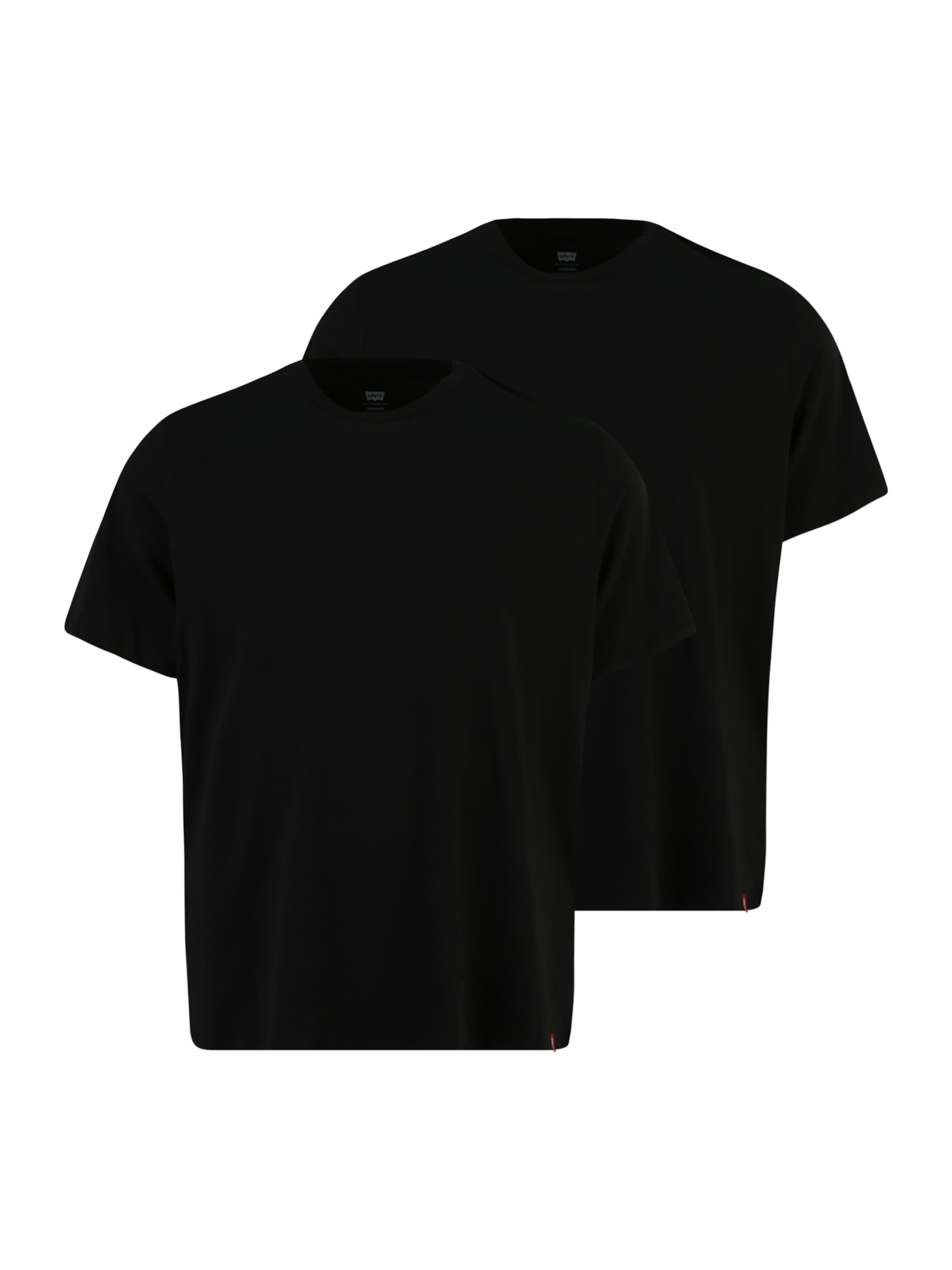 Levi's® Big & Tall - Camisa '2 Pack Tee ' em preto: frente