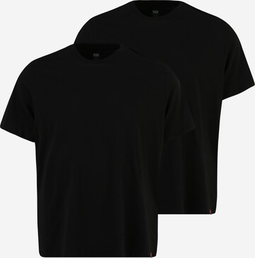 Levi's® Big & Tall Shirt 'Big 2 Pack Tee' in Black: front