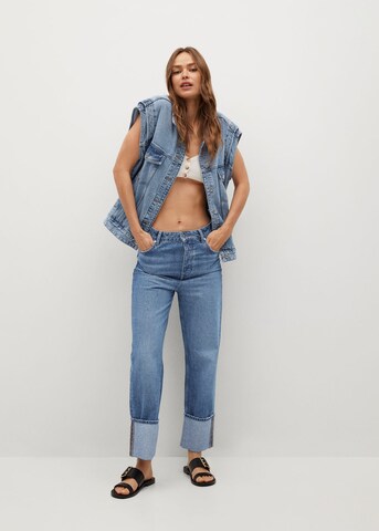 MANGO Regular Jeans 'ANGY' in Blau