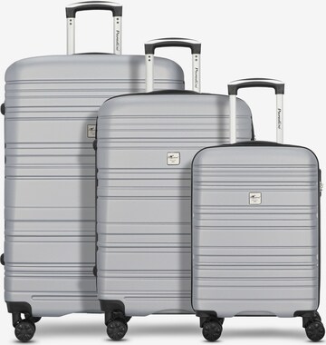 CHECK.IN Suitcase Set 'Paradise' in Silver: front