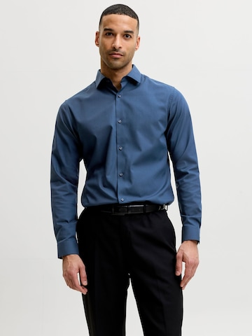 JACK & JONES - Ajuste estrecho Camisa 'JPRBLAParker' en azul: frente