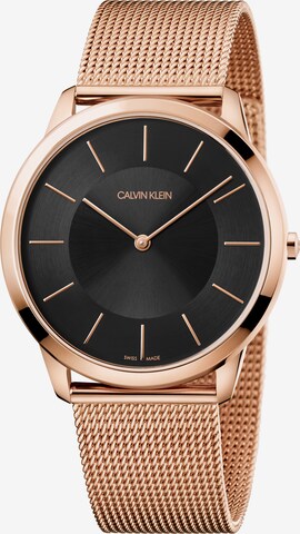 Calvin Klein Analoog horloge in Goud: voorkant